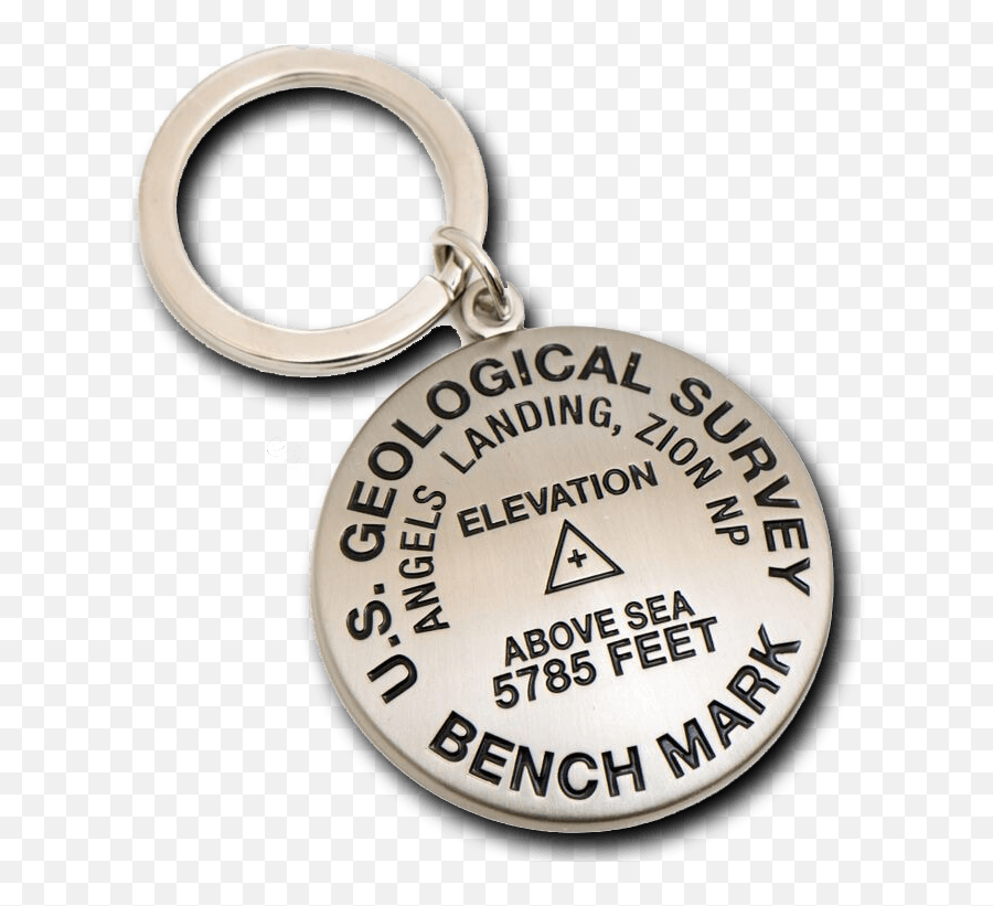 Angels Landing Benchmark Keychain Zion National Park - Keychain Png,Keychain Png