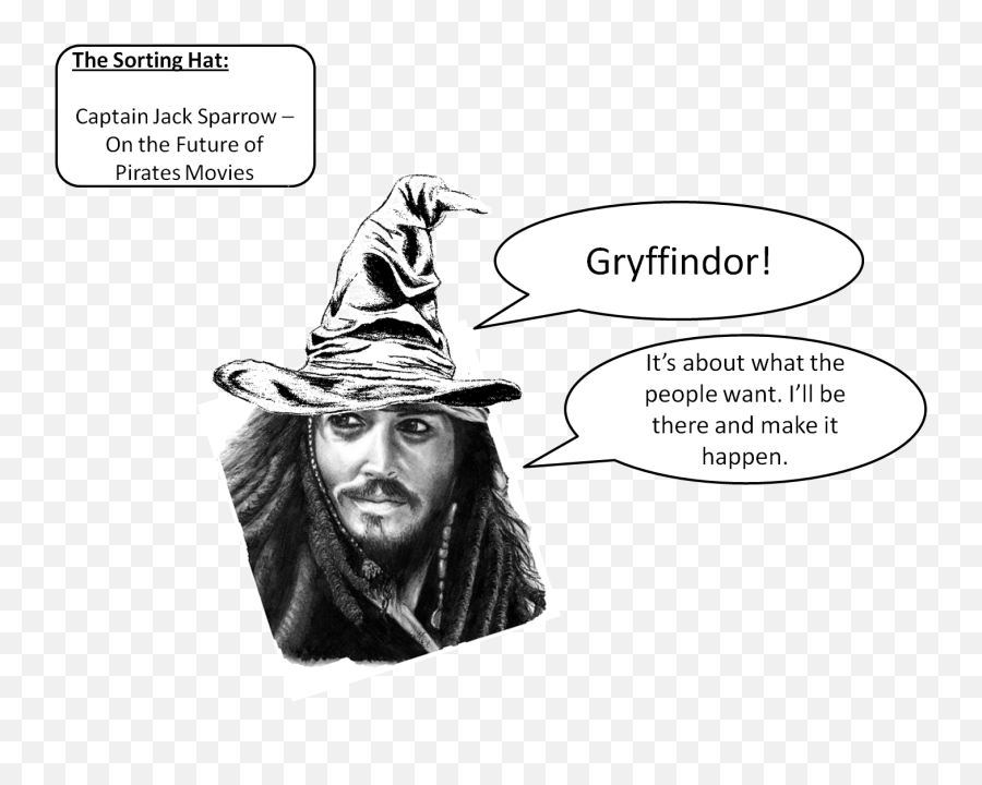 Thesortinghat Captain Jack Sparrow - Johnny Depp Drawing Png,Jack Sparrow Png