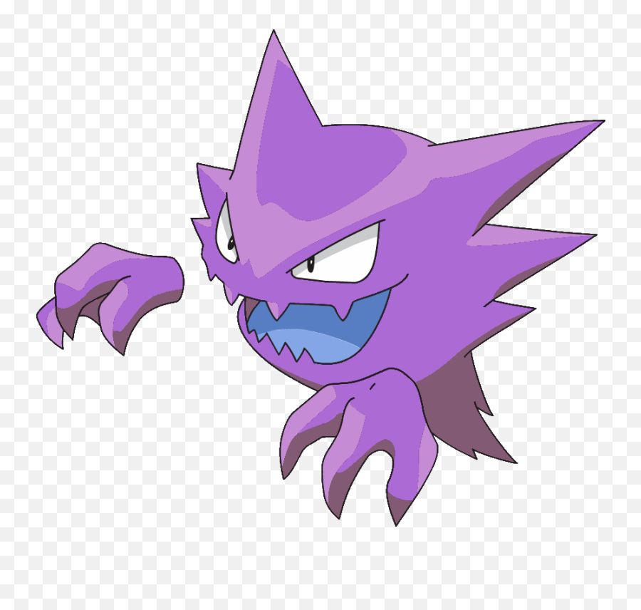 Download Hd Shiny Gastly Haunter And - Haunter Pokemon Png,Gastly Png