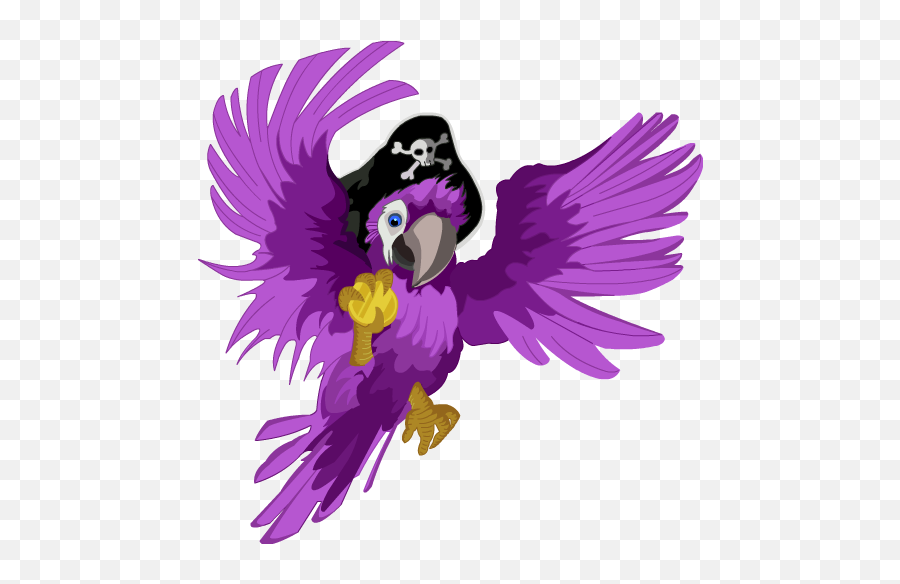 Png Pirate Parrot Transparent - Pirate Parrot Transparent Background,Parrot Transparent