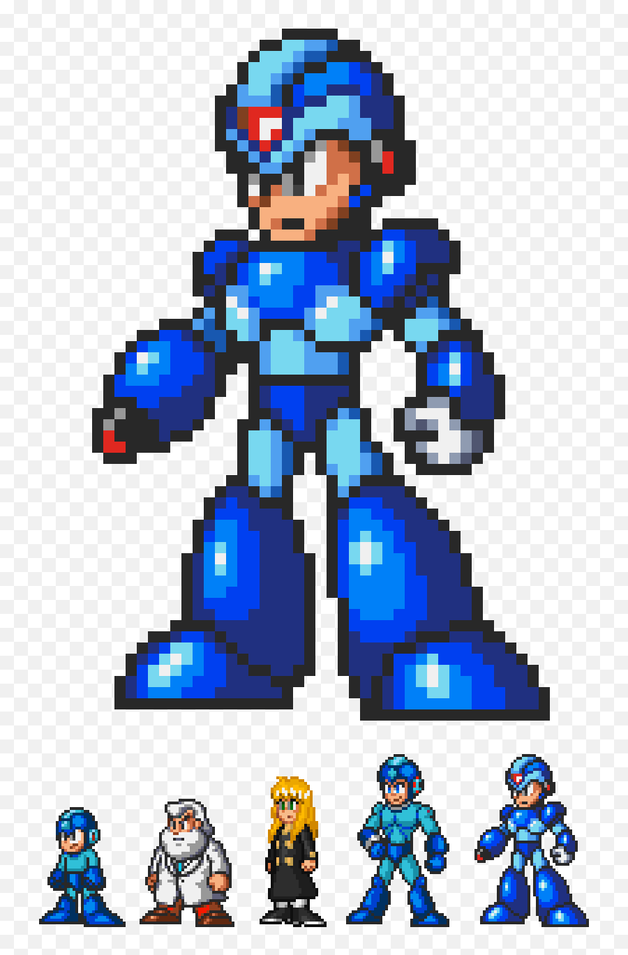 Megaman X 32 Bits Sprites Bit - Mega Man X Sprite Png,Megaman Transparent