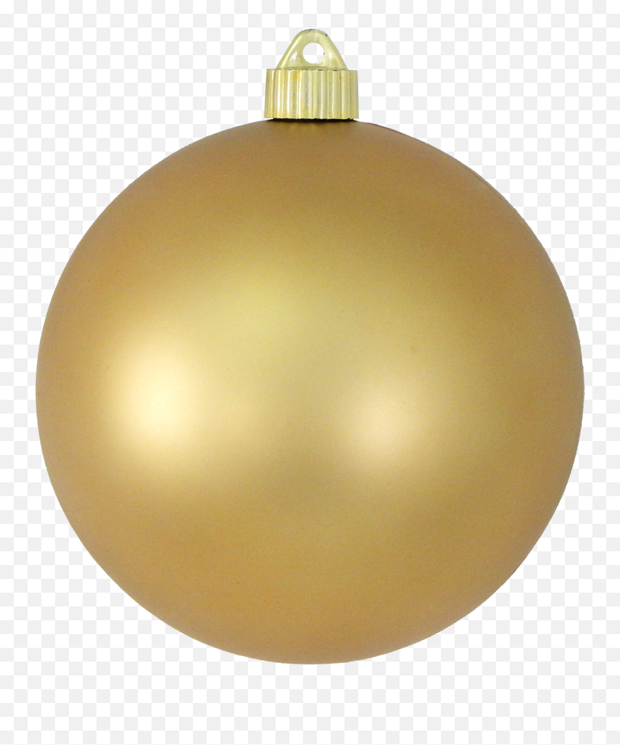 Download 6 Matte Gold Shatterproof Christmas Ball Ornament - Gold Christmas Ball Png,Christmas Ball Png