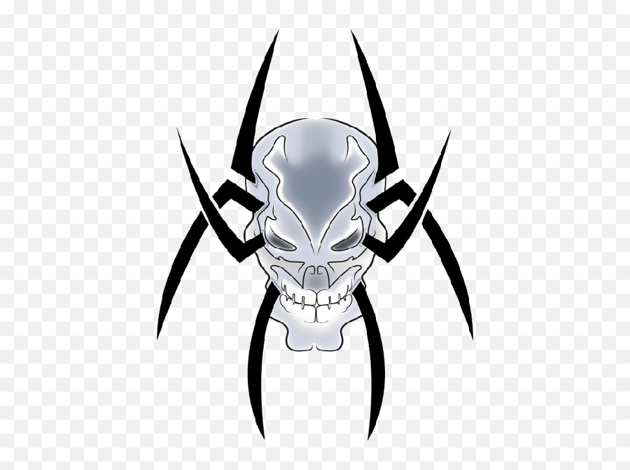 Spider Web Tattoo Skull - Hd Png Transparent Background Spider,Skull Tattoo Png