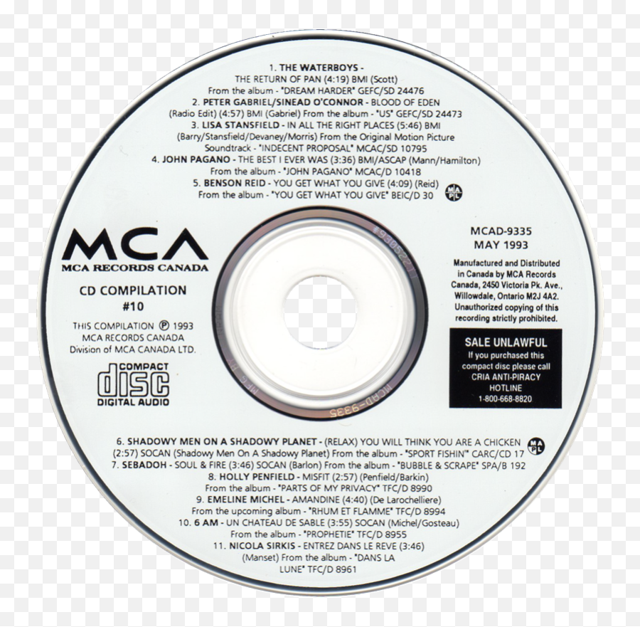 Compact Disc Digital Audio Png - Compact Disc Transparent Mca Records,Compact Disc Png