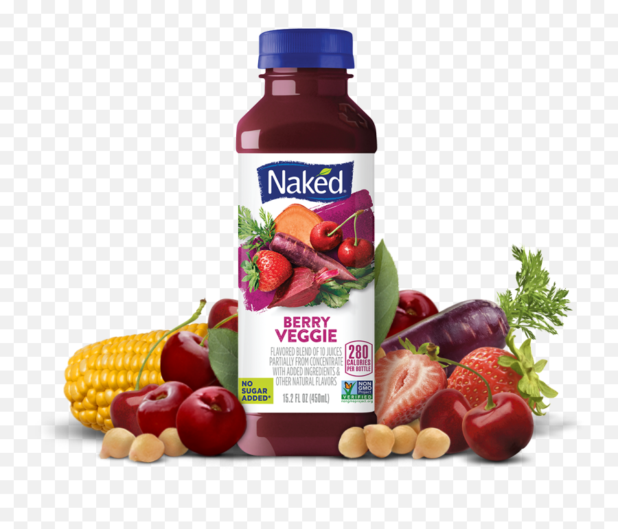 Download Hd Naked Juice Berry Veggie Transparent Png Image - Naked Juice Green Machine,Veggie Png