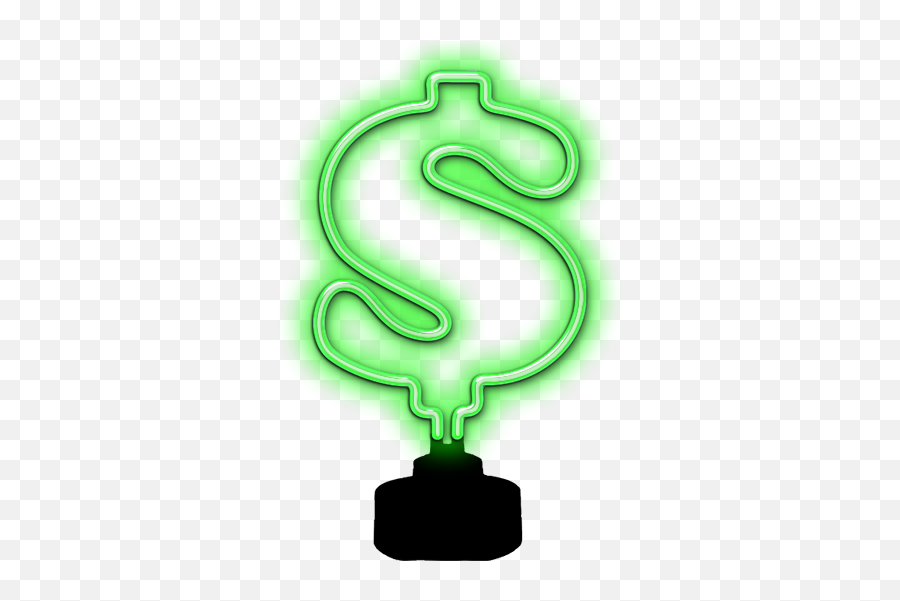Dollar Sign Neon Sculpture - Neon Dollar Sign Png,Dollar Signs Transparent