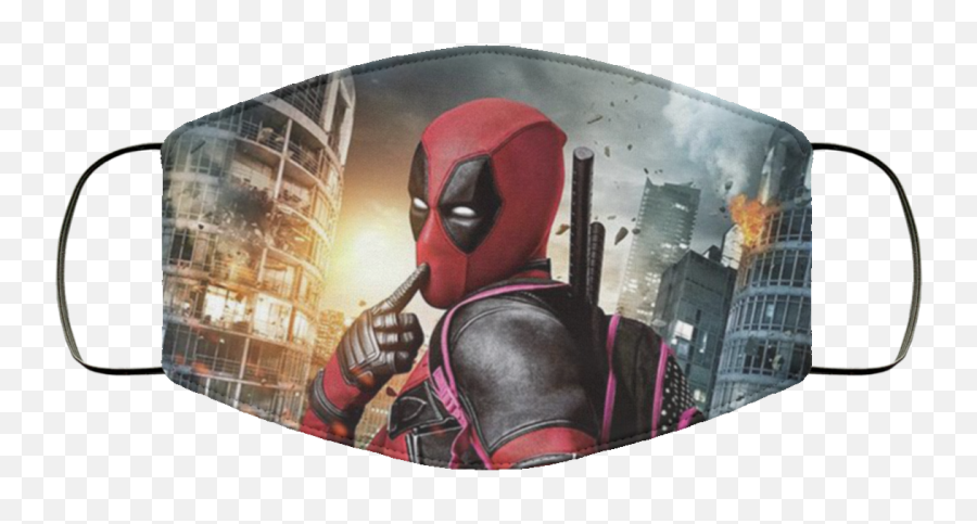 Deadpool Face Mask Washable Reusable - Deadpool Face Mask Covid Png,Deadpool Transparent