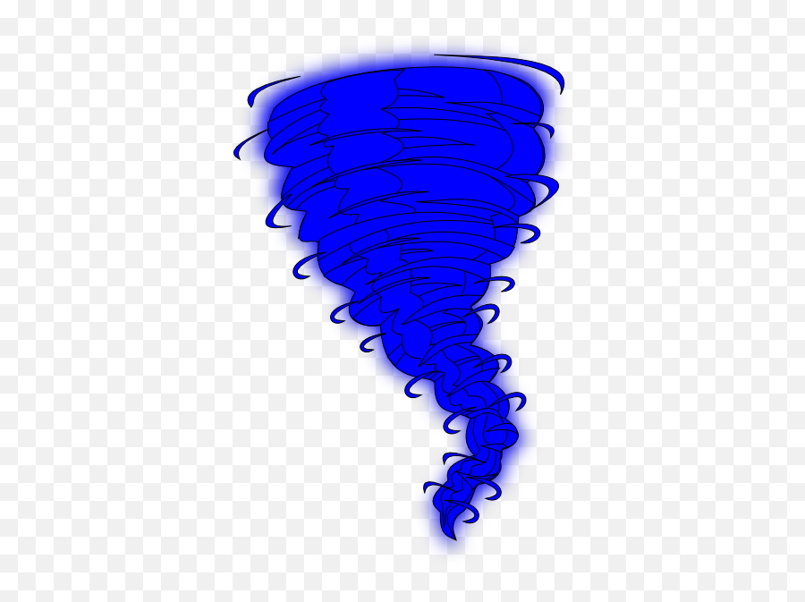 Cute Tornado Clip Art - Clip Art Library Clipart Blue Tornado Png,Tornado Transparent