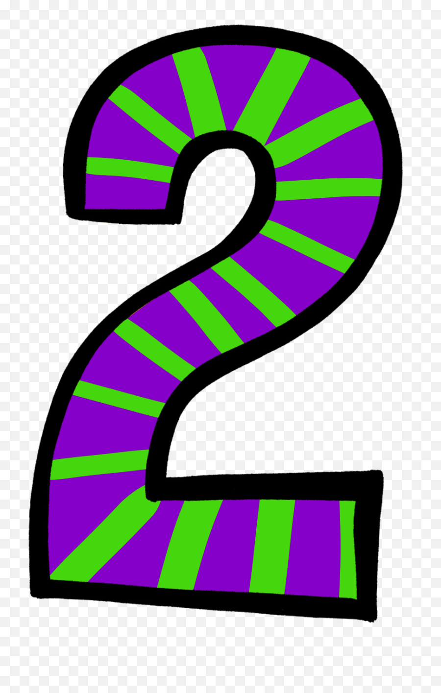 Number 2 Birthday Clipart - Number 2 Clipart Cute Png,Number 2 Png