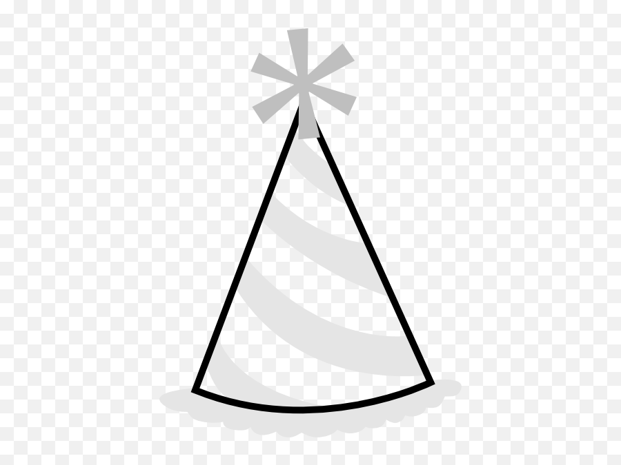 Download Party Hat Clip Art - Party Hat Black And White Birthday Hat Png White,Happy Birthday Hat Png
