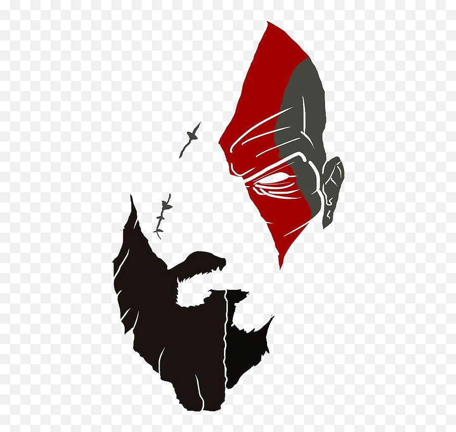 Kratos God Of War Face Rosto Lucianoballack - God Of War Symbol Png,God Of War 2018 Logo