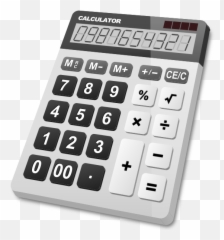 Calculator Vector Png 3 Image - Calculator Black And White,Calculator Png