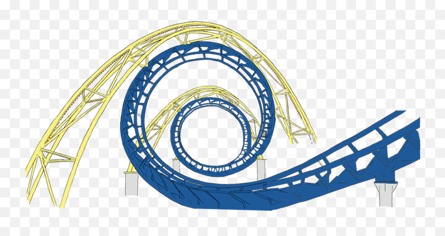 Roller Coaster Tracks - Corkscrew Png,Roller Coaster Png