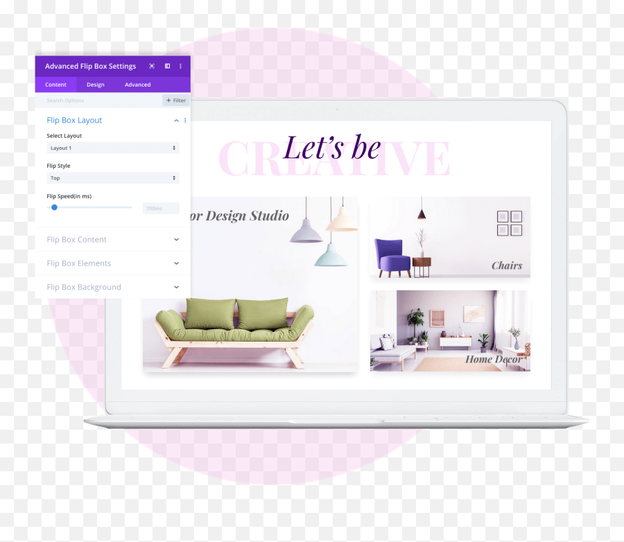 Creating Divi Blurbs With Advanced Flip Box Part 1 - Furniture Style Png,Flip Over Icon