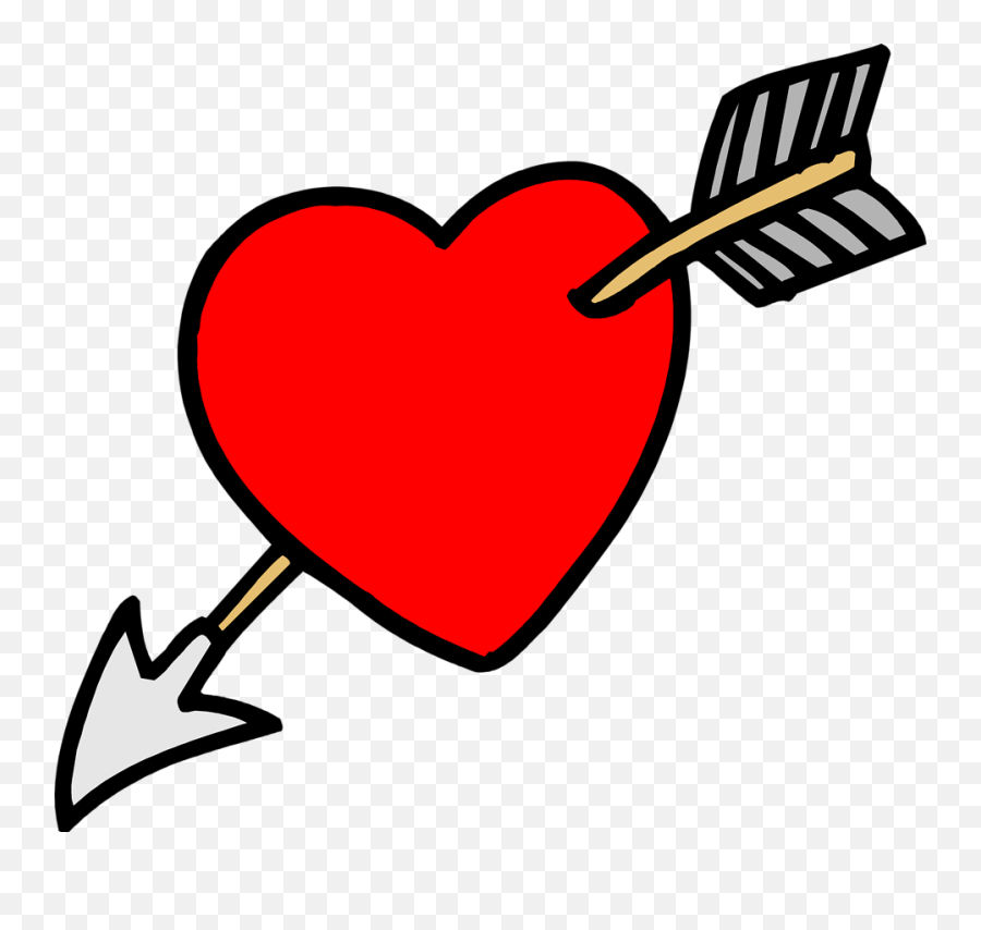 heart with arrow clipart
