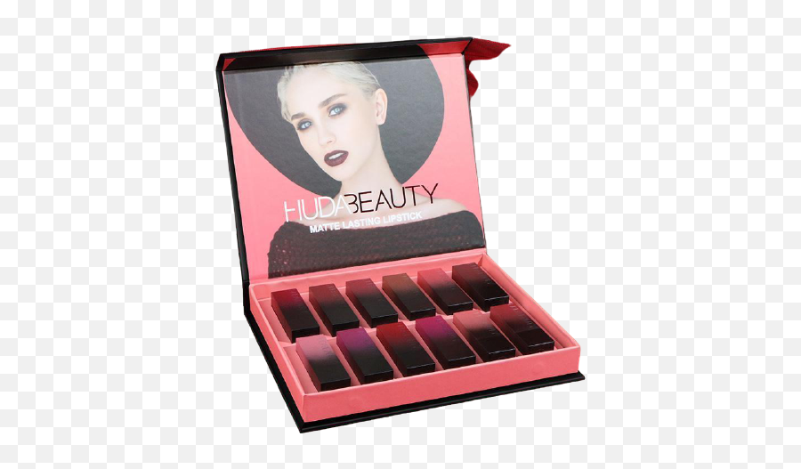 Huda Beauty Original Matte Lipstick Box - Pack Of 12 Vault Huda Beauty Lipstick Set Png,Huda Liquid Lipstick Icon