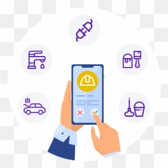 Bringing Customers U0026 Workers - Smart Device png