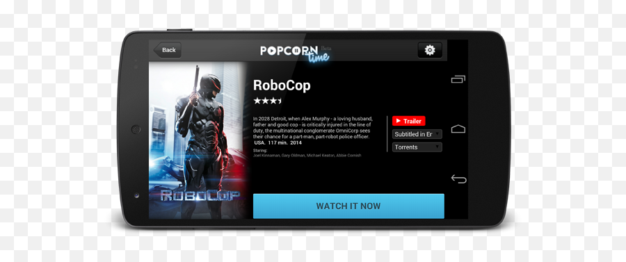 Popcorn Time For Android Finally Released Video Redmond Pie - Electronics Brand Png,Popcorn Time Icon