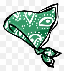 Green Paisley Bandana Club Penguin Rewritten Wiki Fandom - Green Bandana Png,Bandana Png