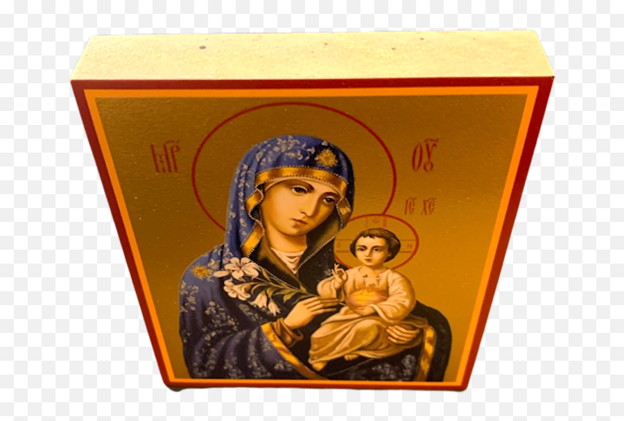 Ceramic Keepsake Box And Orthodox Decorative Incense Holder - Religious Item Png,Icon Of Theotokos