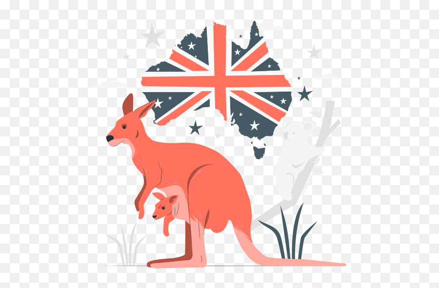 Australia Day Customizable Semi Flat Illustrations Pana Style - The British Chip Shop Png,Australia Flag Icon Png