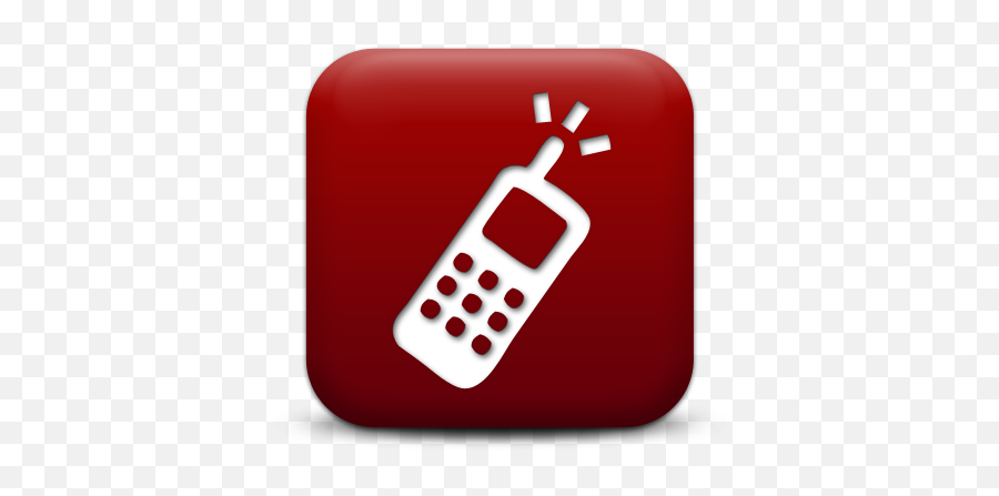 Cell Phone Icon - Red Cell Phone Logo Png,Cell Phone Logo Png