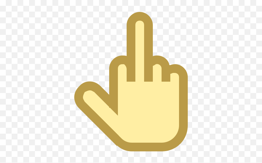 Middle Finger Icon In Office Xs Style - Sign Language Png,Fingure Icon