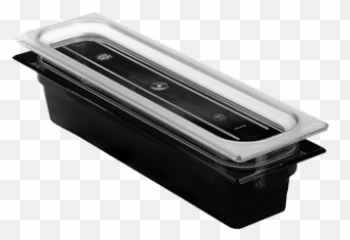 Half Size Microwavable Amber Food Pans Public Kitchen Supply - Portable png
