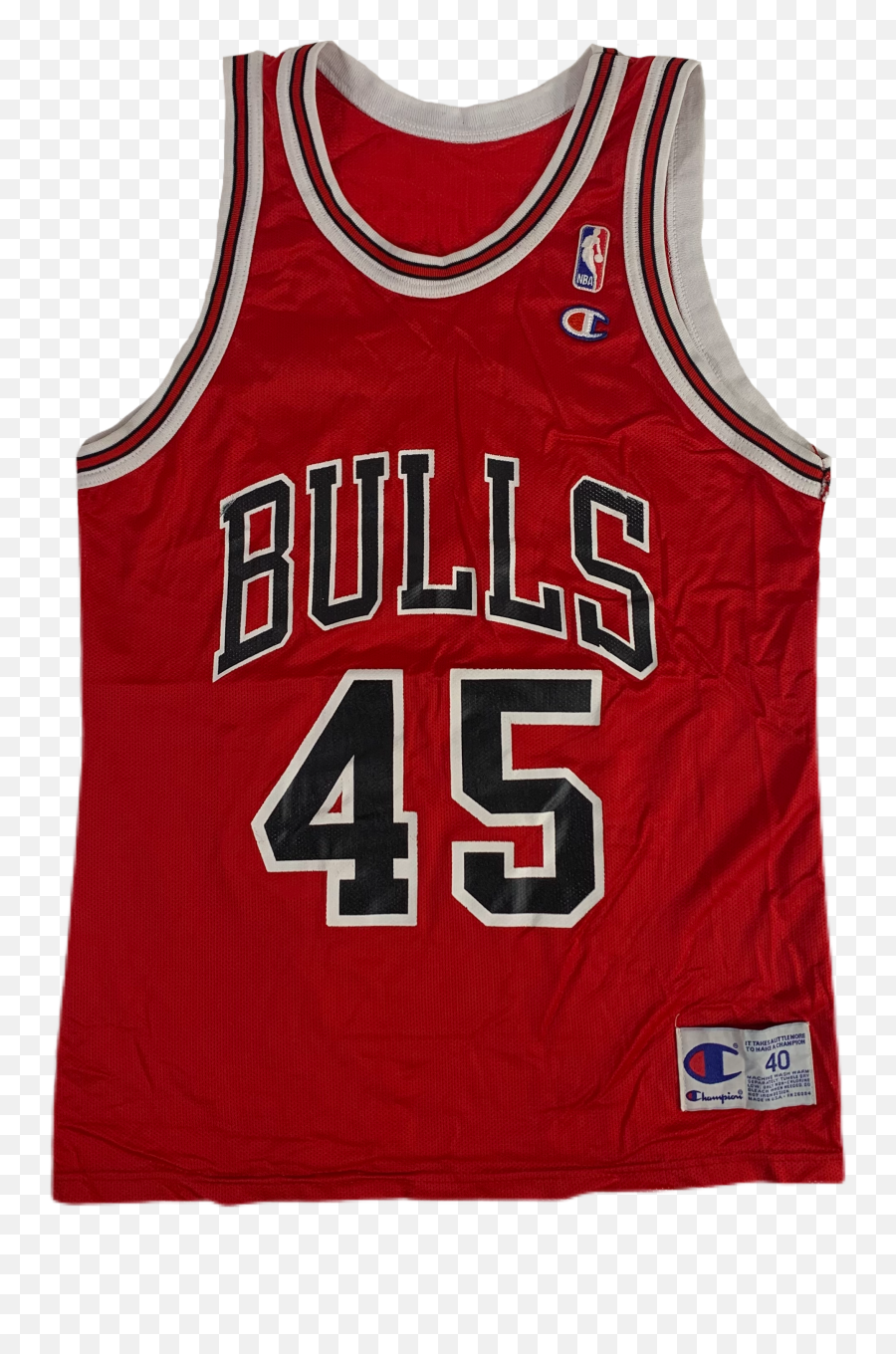 Vintage Chicago Bulls Michael Jordan 45 Champion Basketball Jersey - Maglia Chicago Bulls Jordan Png,Michael Jordan Icon