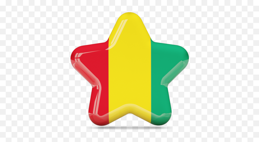 Star Icon Illustration Of Flag Guinea - Uae Flag Star Shape Png,Star Icon Yellow\