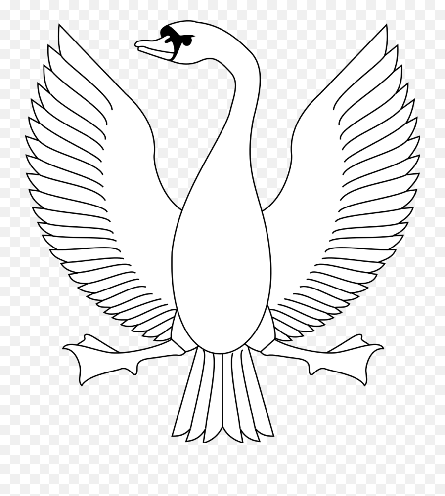 Fileheraldic Displayed Swansvg - Wikipedia Heraldic Swan Png,Swan Png
