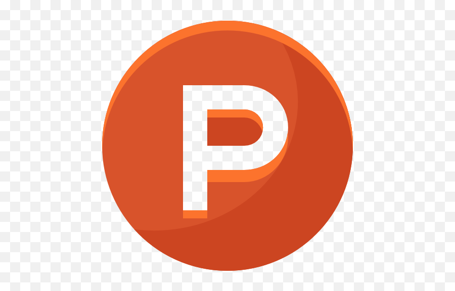 P Social Media Free Icon Of Beautiful - P Orange Flat Icon Png,P Png