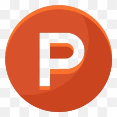 P Social Media Free Icon Of Beautiful - Orange Flat png
