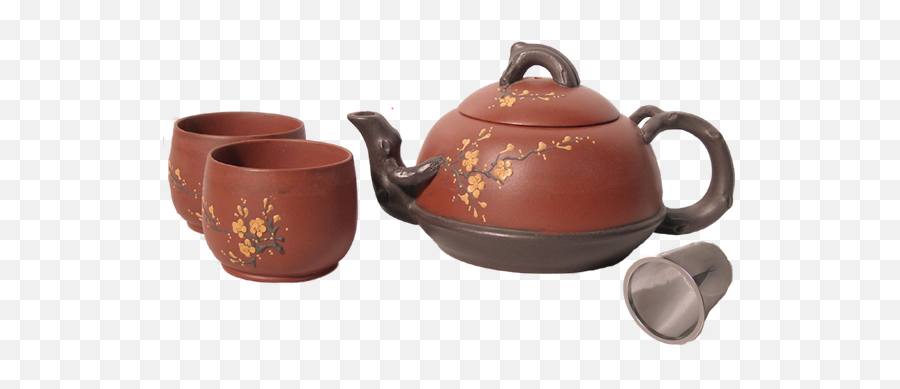 Spring Blossom Yixing Teapot Set 19 Fl Oz - Traditional Teapot Set Png,Tea Set Png