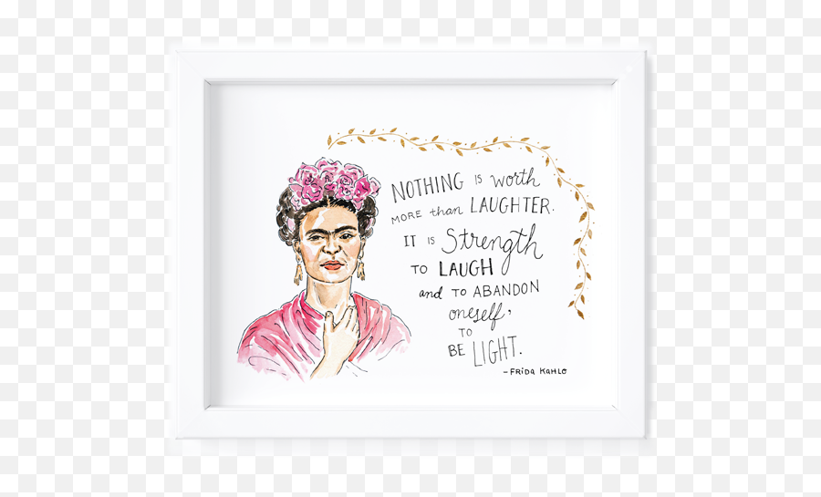 Frida Kahlo Portrait Kimothy Joy - Spanish Strong Woman Frida Kahlo Quotes Png,Frida Kahlo Png
