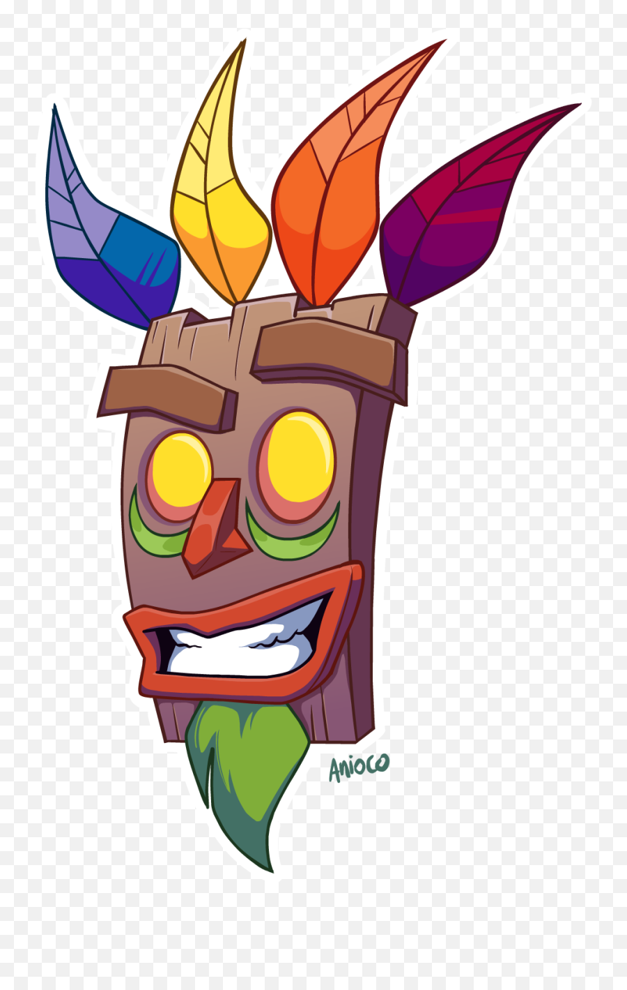 Aku By Anioco - Crash Bandicoot Clipart Png,Aku Png