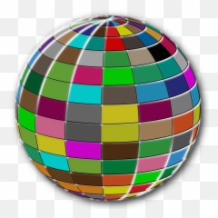 Geometric Beach Ball Bloom Icons Png