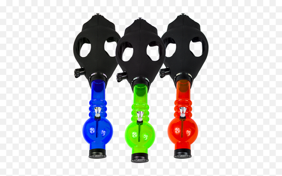 Gas Mask Water Pipe Assorted Colors - Gas Mask Water Pipe Png,Gas Mask Png