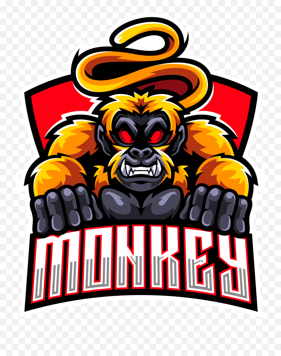 Monkey Esport Mascot Logo Design By - Monkey Esport Png,Monkey Logo