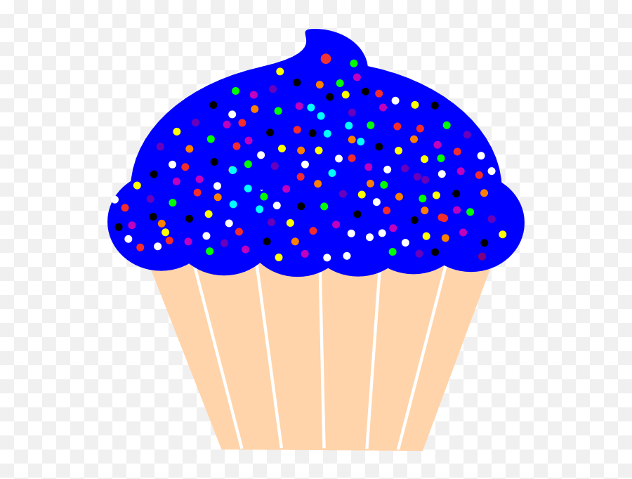 Cupcake Clip Art - Vector Clip Art Online Cupcake Clipart Transparent Png,Cupcake Clipart Png