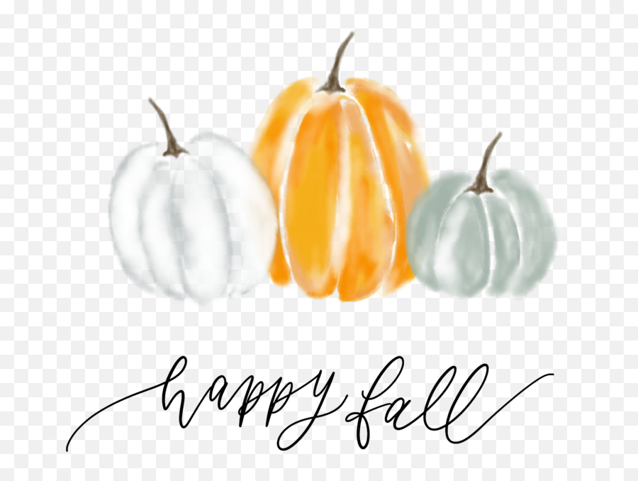 Happy Fall Png Transparent Cartoon - Jingfm Transparent Background Watercolor Pumpkin Clipart,Fall Png