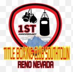 Modern Playful Logo Design For 1st Anniversary Title Boxing - Poster png