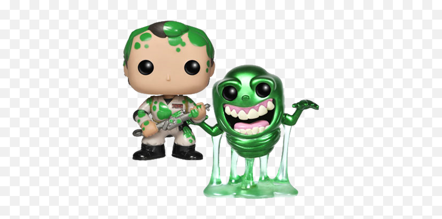 Download Peter Venkman U0026 Slimer Metallic - Slimer Pop Ghostbusters Funko Pop 2 Pack Png,Slimer Png