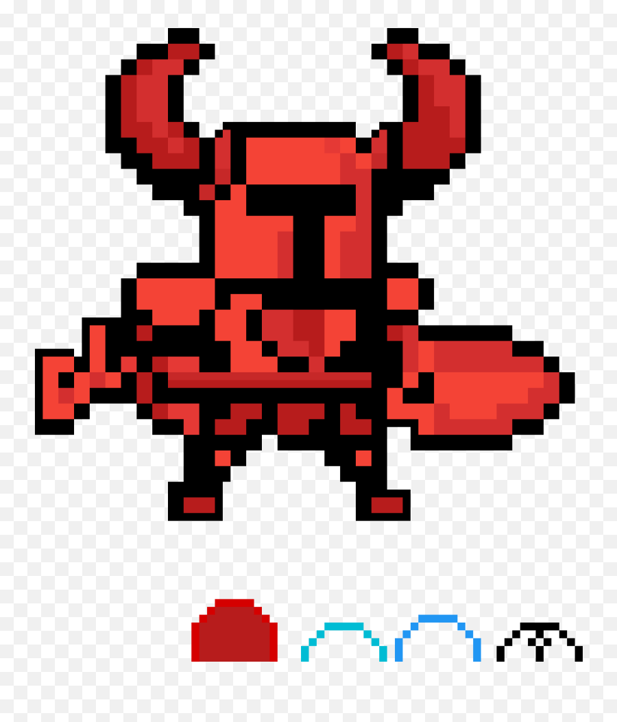 Download Red Shovel Knight Hd Png - Uokplrs Shovel Knight Pixel Art,Shovel Knight Png