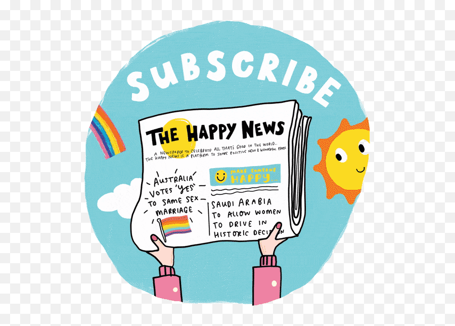 The Happy Newspaper Subscription - Happy Newspaper Png,Subscribe Gif Png