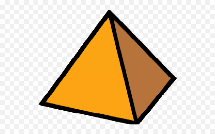 Pyramid Clipart Triangle Shaped Object - Pyramid 3d Shapes Clipart Png,Triangle Transparent
