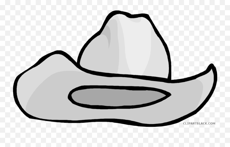 Cowboy Hat Clipart Black And White - Clipart Cowboy Hat Png,Black Cowboy Hat Png