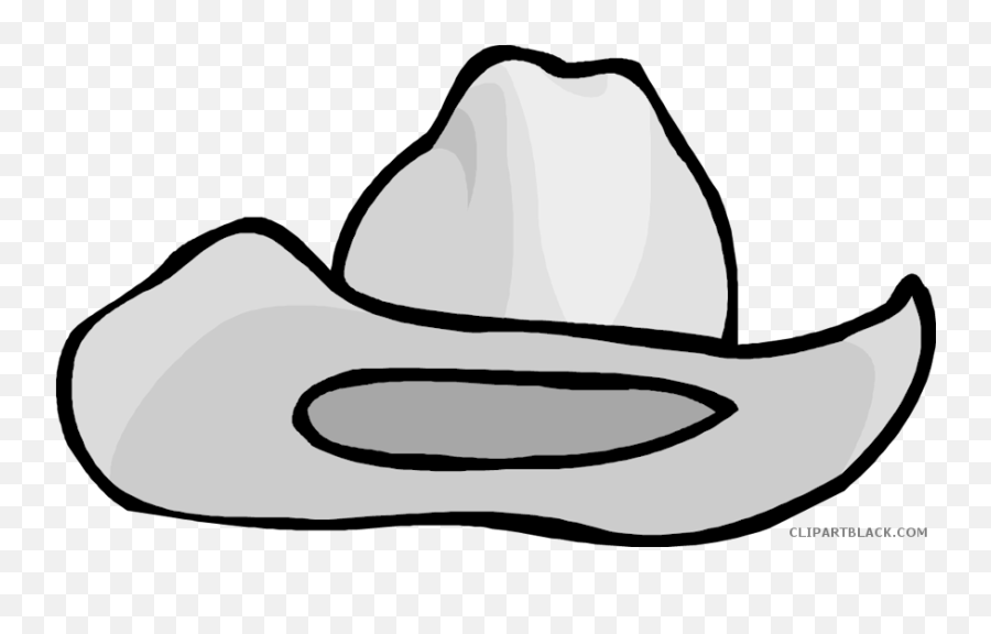 free cowboy clipart black and white