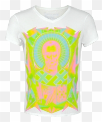 Tshirt Outline Png - Nicolas Neon Graphic Menu0027s Tshirt Active Shirt