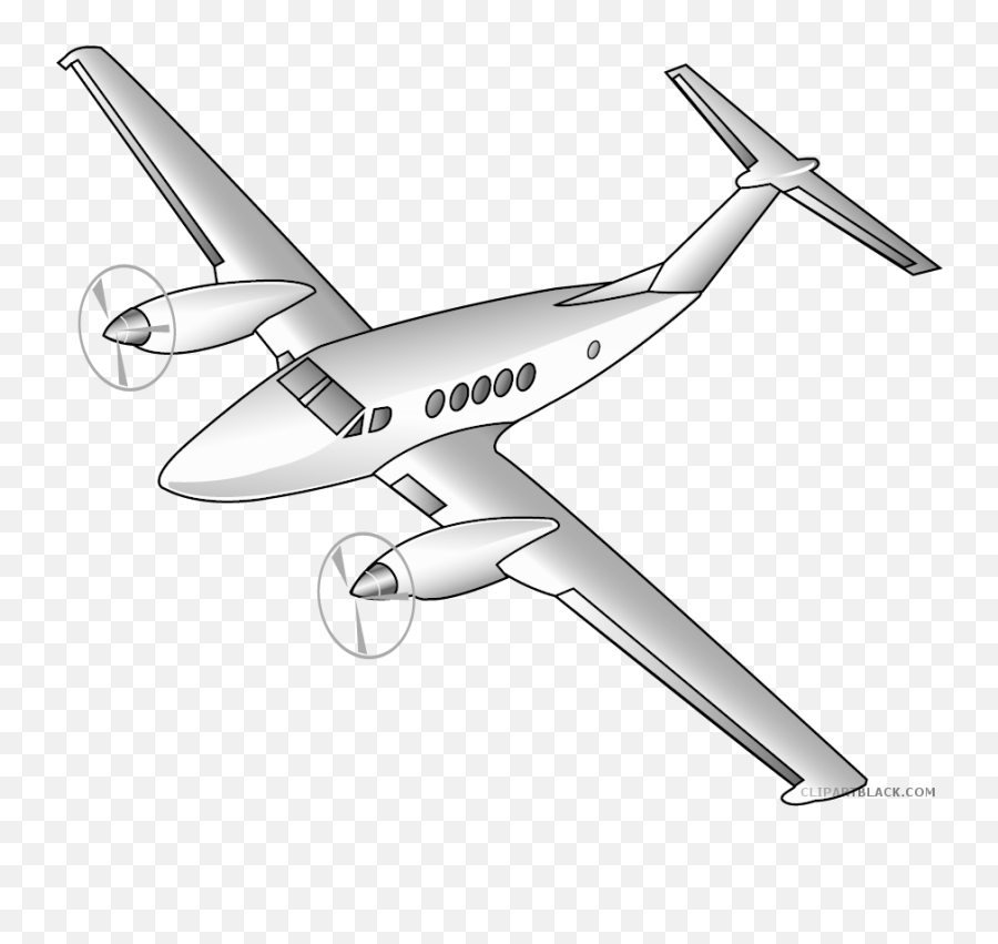 Air Plane Clip Art Black And White - Small Airplane Png Plane Clipart Black And White,Airplane Png Transparent